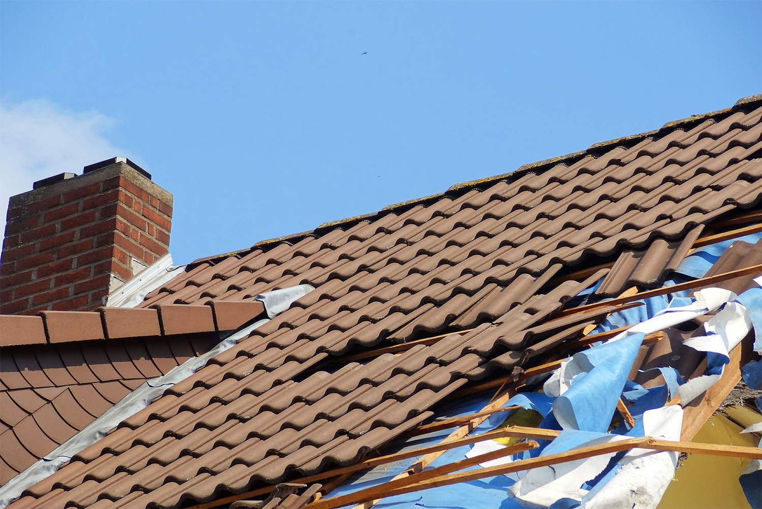 Stormschade aan huis